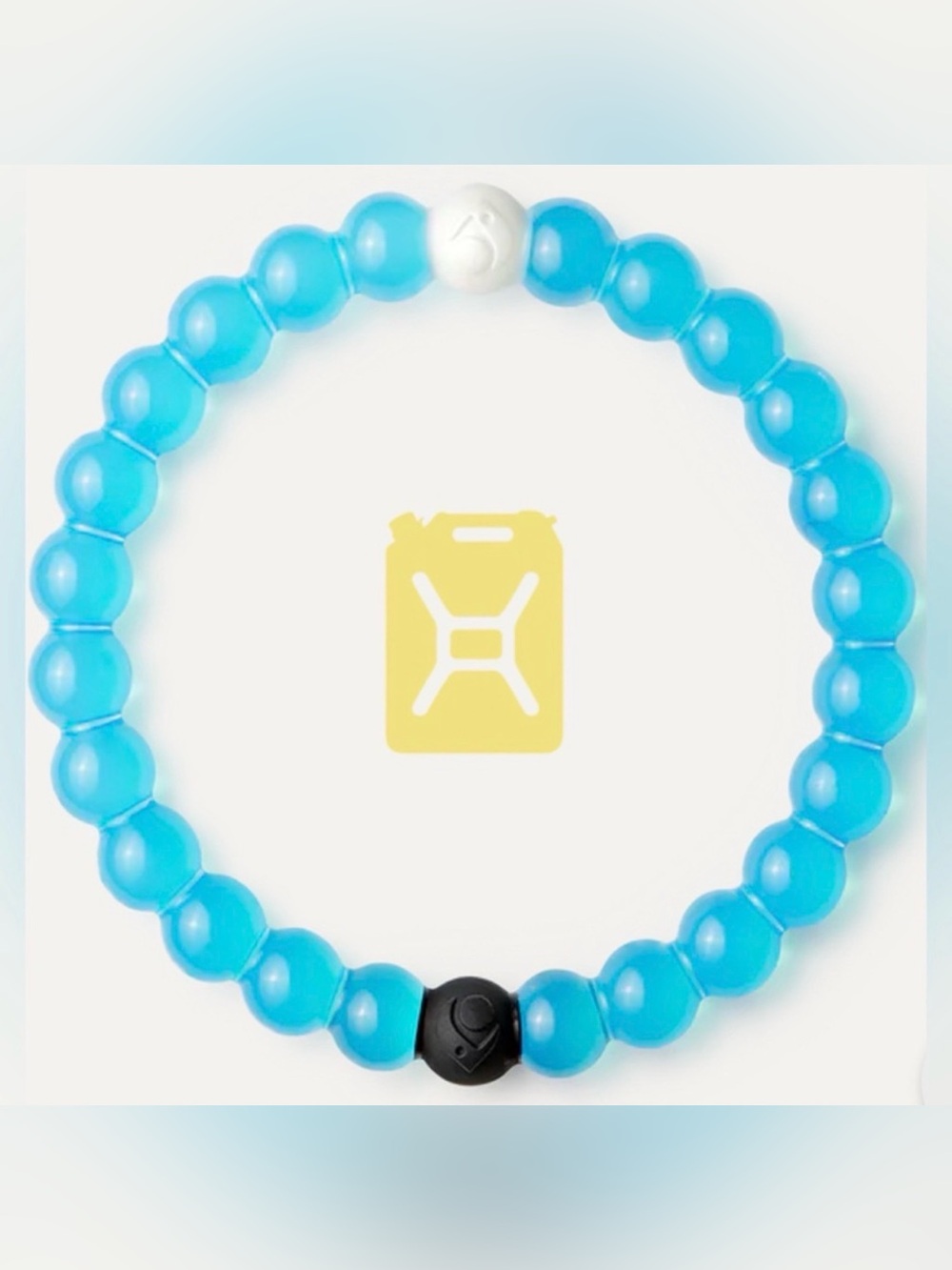 LOKAI Medium Translucent Blue Water Cause Bangle Bracelet Boho Y2K Summer Beach